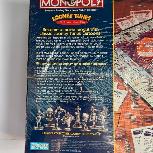 Vintage Monopoly‎ 1999 Looney Tunes Parker Brothers Limited Collector's Edition - Picture 5 of 7
